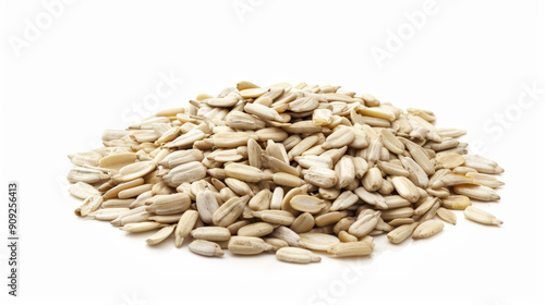 sunflower seeds isolated on white background