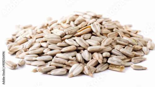 sunflower seeds isolated on white background