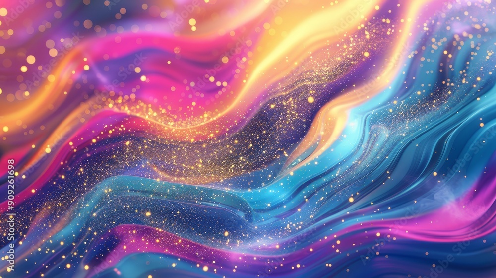 Abstract flowing shine sparkle vibrant wallpaper background Abstract flowing shine sparkle vibrant wallpaper background