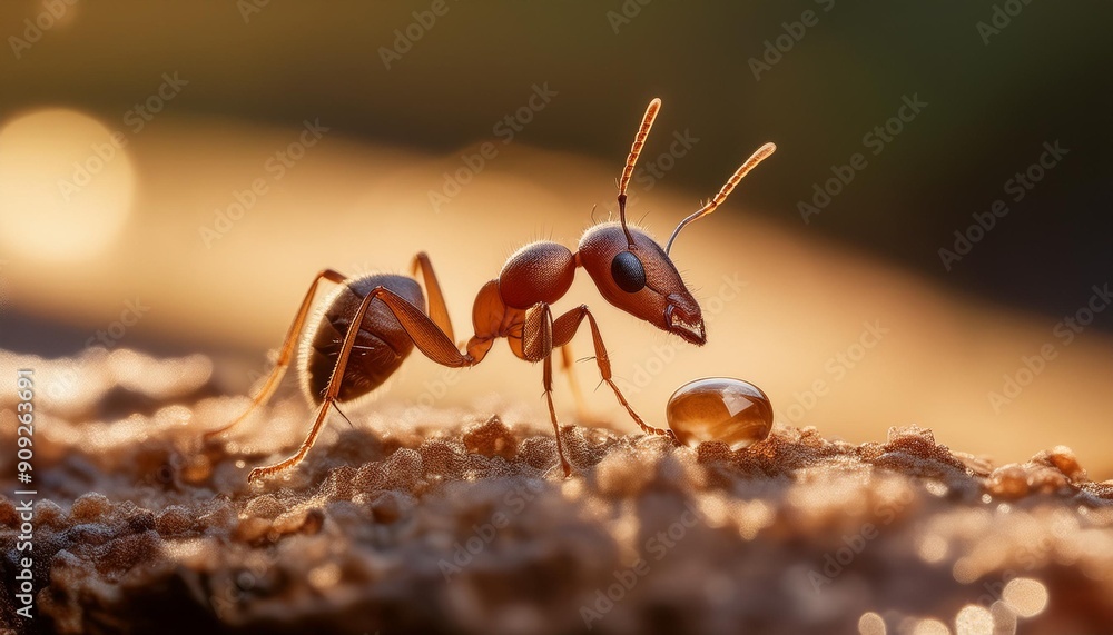 Detailed macro image of an ant Detailed macro image of an ant