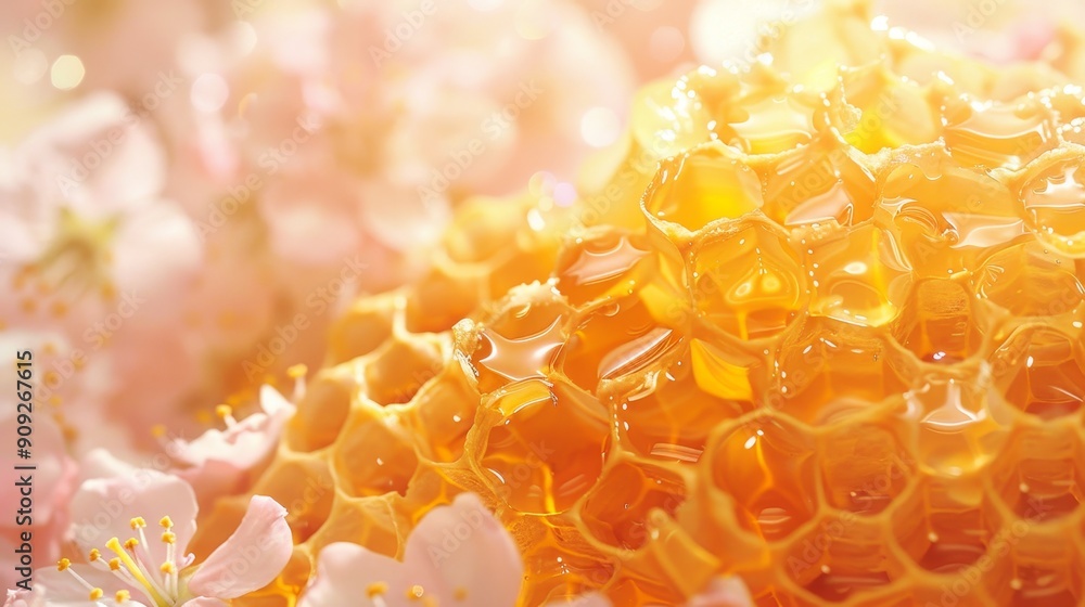 Close up honeycomb texture nature wallpaper background Close up honeycomb texture nature wallpaper background