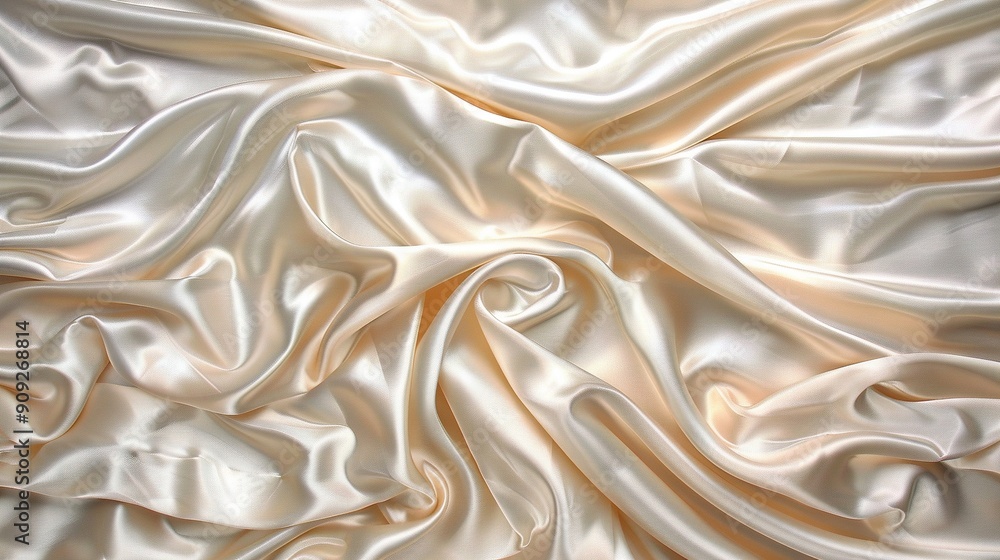 A close-up of a white cloth with an abundance of white fabric at its base A close-up of a white cloth with an abundance of white fabric at its base