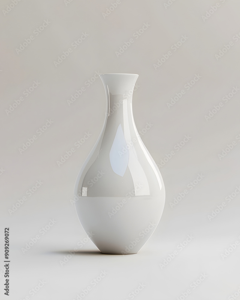 Modern white vase with delicate branch arrangement, creating a minimalist and elegant decorative piece for contemporary home interiors Modern white vase with delicate branch arrangement, creating a minimalist and elegant decorative piece for contemporary home interiors