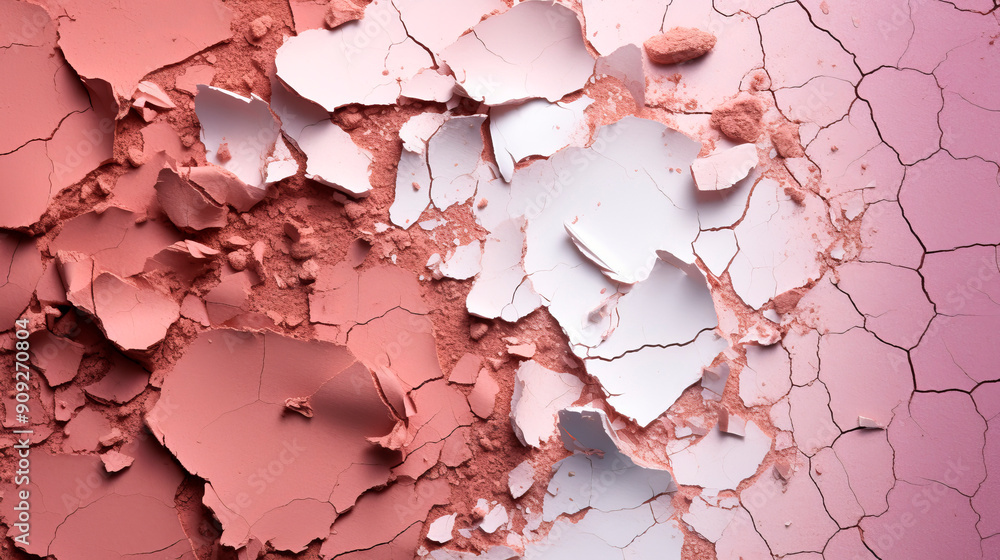 Naklejka premium Crashed brown shimmer face powder texture.