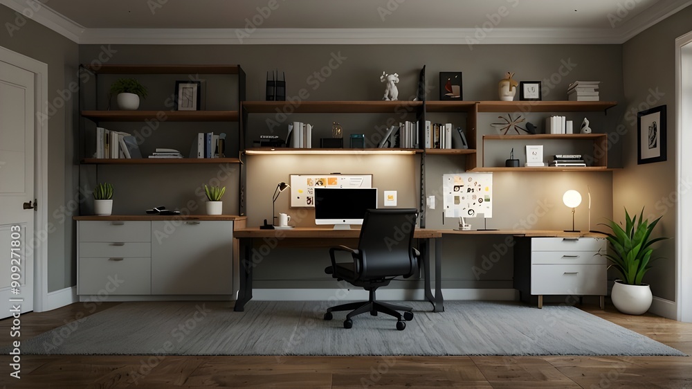 Fototapeta premium modern kitchen interior with kitchen