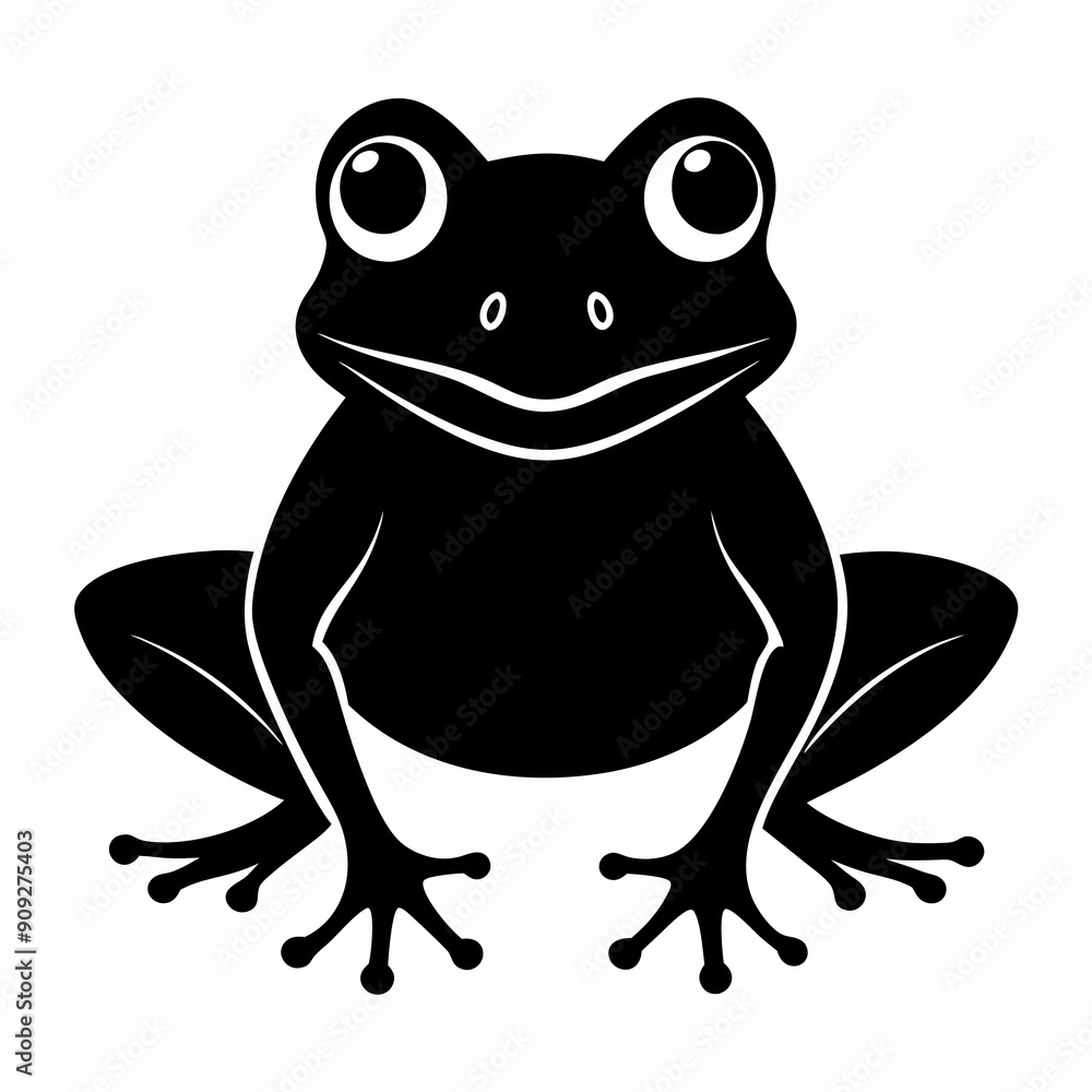 Beautiful frog vector illustration Beautiful frog vector illustration