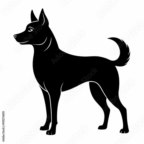 Beautiful dog vector illustration 
