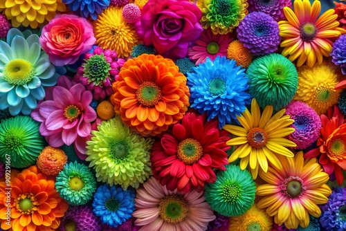Fondo de un patrón de flores de color