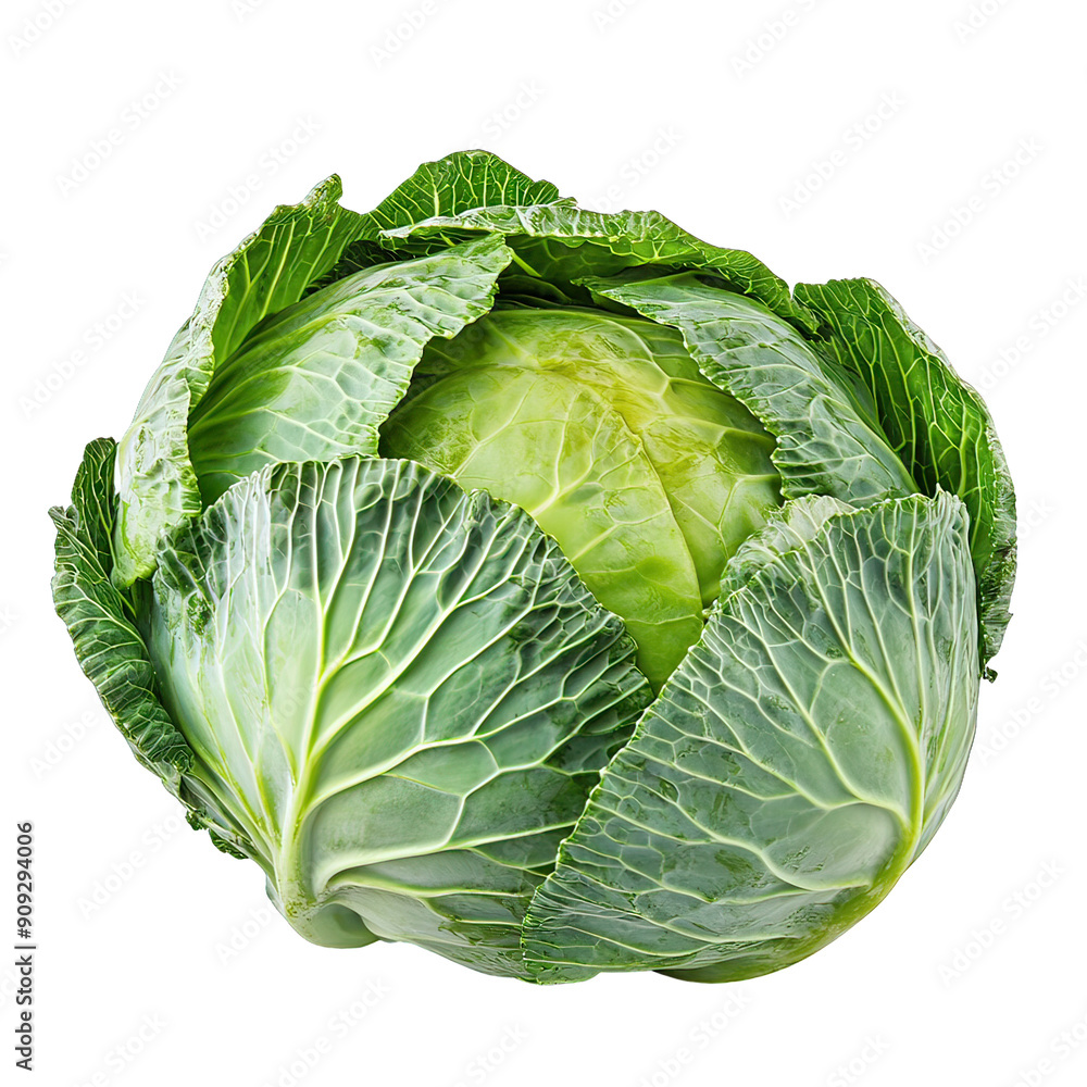 Cabbage green vegetable, cut out Cabbage green vegetable, cut out