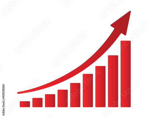 Growing business red arrow on white, Profit red arrow, Vector illustration.Business concept, growing chart. Concept of sales symbol icon with arrow moving up. Economic Arrow With Growing Trend. Free Download Growing business red arrow on white, Profit red arrow, Vector illustration.Business concept, growing chart. Concept of sales symbol icon with arrow moving up. Economic Arrow With Growing Trend. - GFXLoad