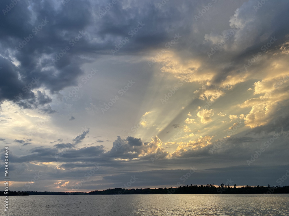 Glowing Clouds on the Lake Glowing Clouds on the Lake