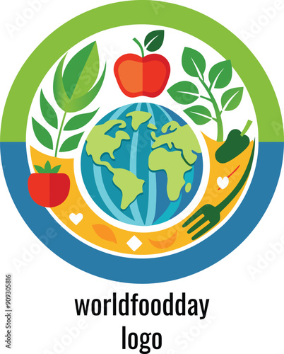 worldfoodday logo design  photo