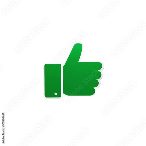 Satisfied Customer Thumbs-Up Icon ideal for Approval, Feedback, Satisfaction, Endorsement, and Positive Reviews