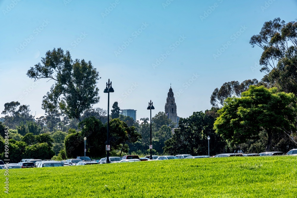 Downtown San Diego as viewed from the grounds around Balboa Park