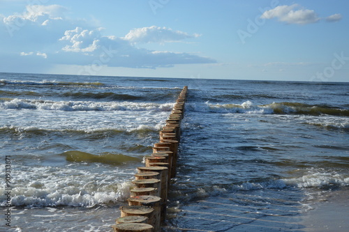 brakewater on the beach photo