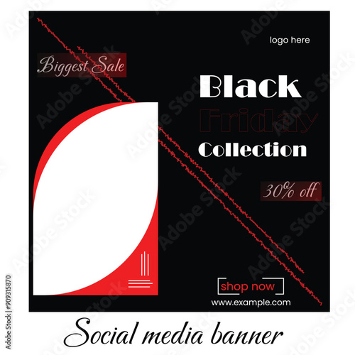 black friday social media banner.