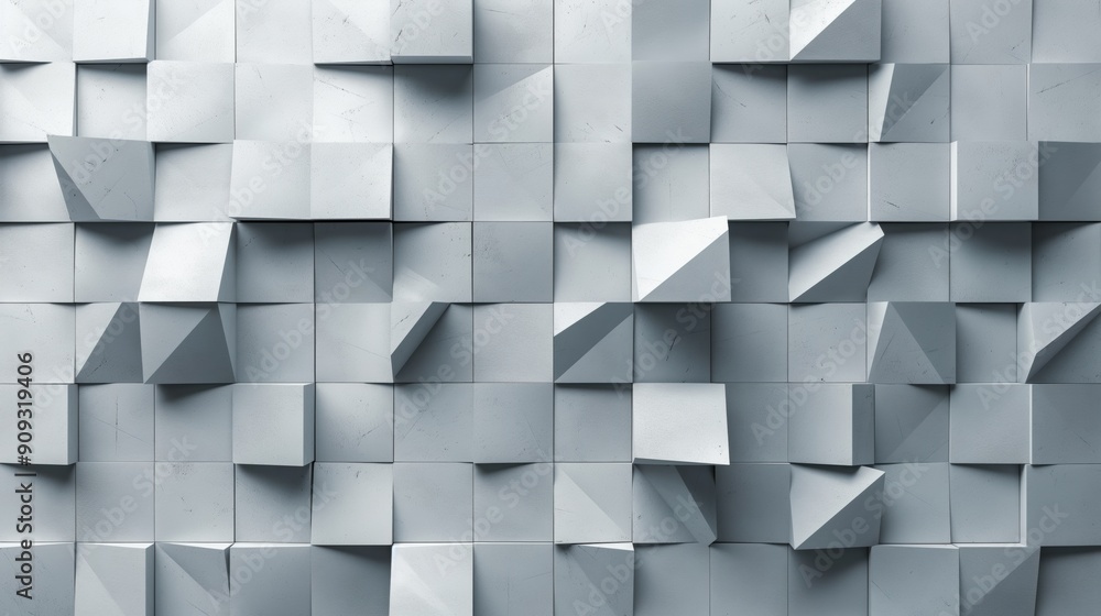 Abstract 3D White Background with Beveled Cubes and Pyramids for Presentations and Flyers Abstract 3D White Background with Beveled Cubes and Pyramids for Presentations and Flyers