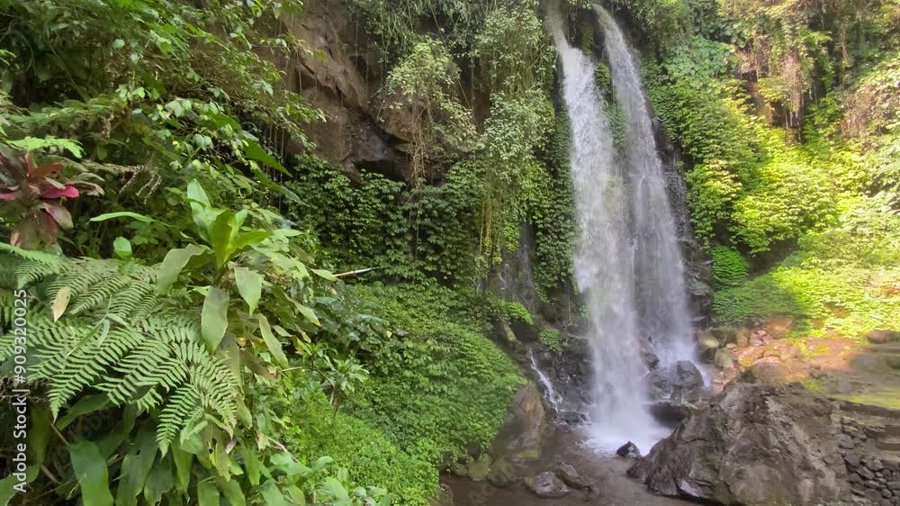 Waterfall in the forest original sounds white noise water sounds relax sounds 