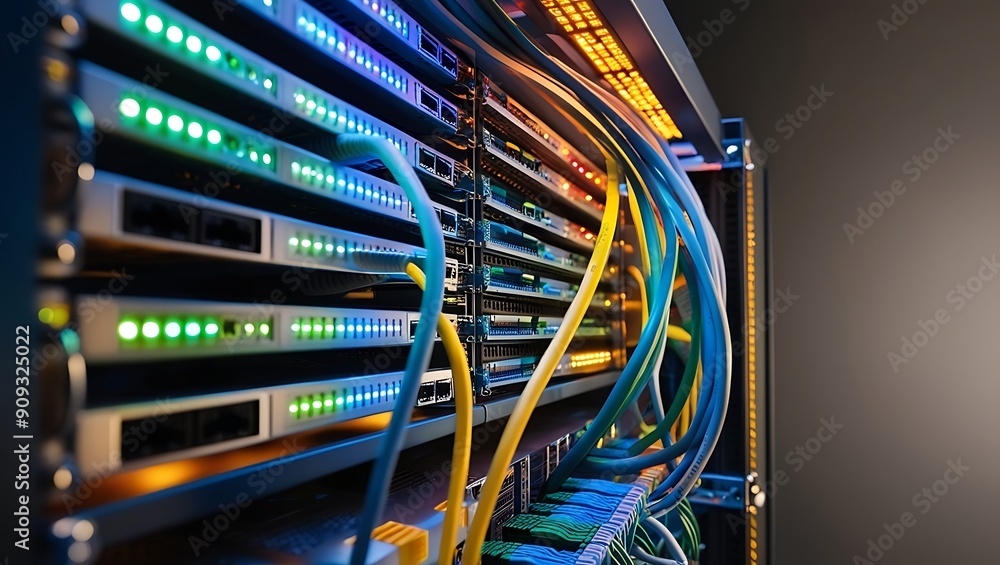 data center Server room background data center Server room background
