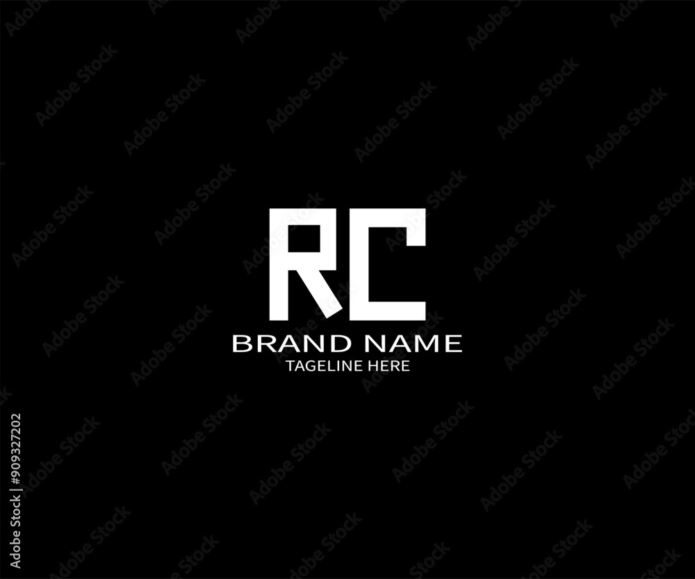 RC Letter Initial Logo Design Template Vector Illustration RC Letter Initial Logo Design Template Vector Illustration