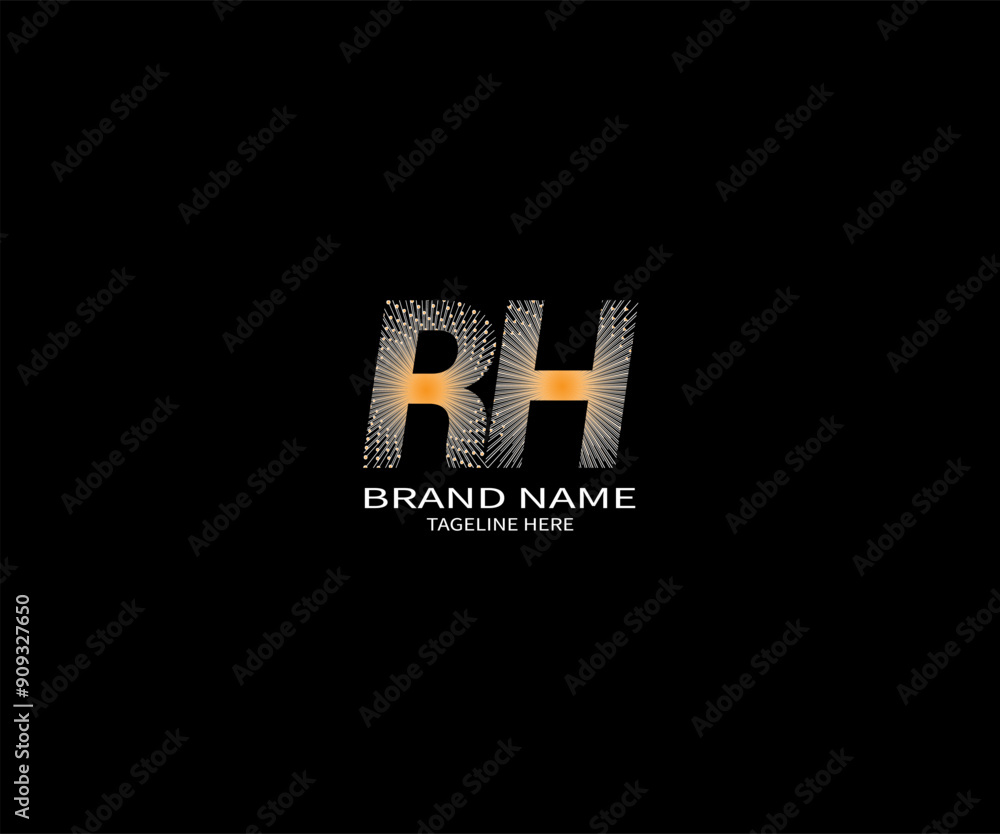 RH letter logo design with a circle shape RH Logo design. RH letter logo creative design. RH unique design. RH letter logo design on black background. RH letter logo design with a circle shape RH Logo design. RH letter logo creative design. RH unique design. RH letter logo design on black background.