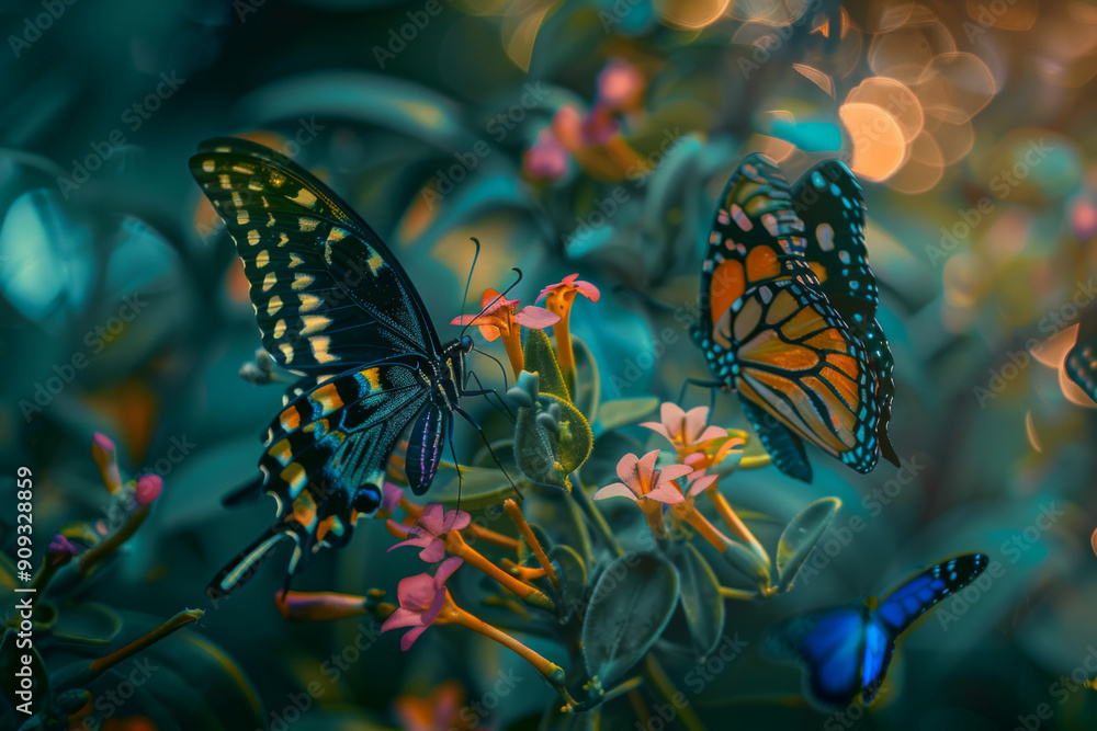 Graceful Flight: Butterflies in Motion Graceful Flight: Butterflies in Motion