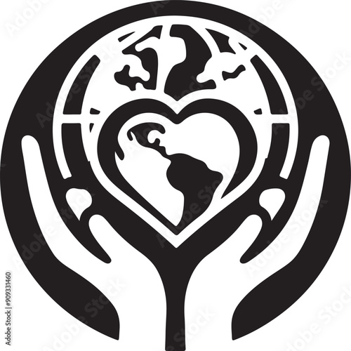 World humanitarian logo And Vector Art