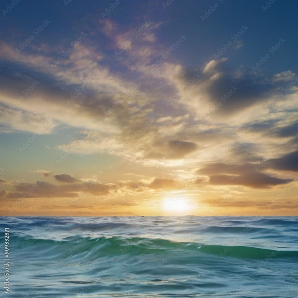 Obraz premium 夕暮れの海