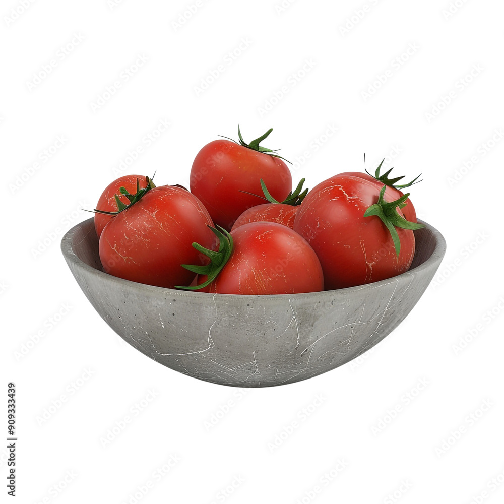 tomatoes in a bowl on white background render ultra tomatoes in a bowl on white background render ultra