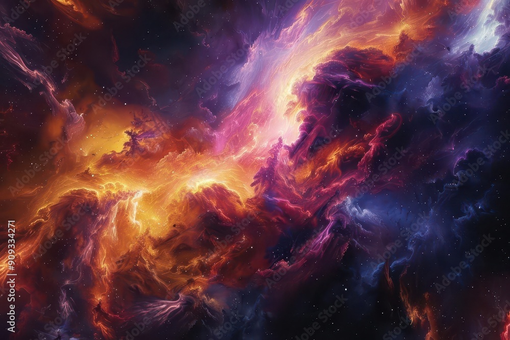 cosmic duality visualized ethereal realm of light intertwining with fiery underworld celestial and infernal forces colliding in spectacular abstract landscape cosmic duality visualized ethereal realm of light intertwining with fiery underworld celestial and infernal forces colliding in spectacular abstract landscape