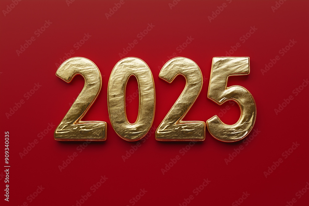 Golden 2025 Numbers on Red Glitter Background for New Year-Themed Party Invitations, Holiday Greeting Cards, and Celebration Designs Golden 2025 Numbers on Red Glitter Background for New Year-Themed Party Invitations, Holiday Greeting Cards, and Celebration Designs