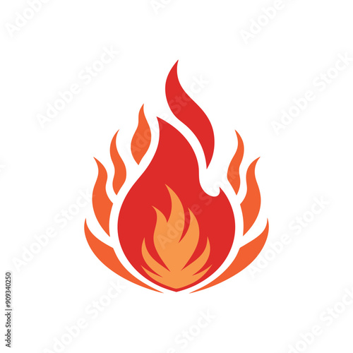 Fire red, flames icon, flames, bonfire, fire logo design vector illustration, Creative Flames Fireball Collection Logo Vector Icons Symbol Design Illustration