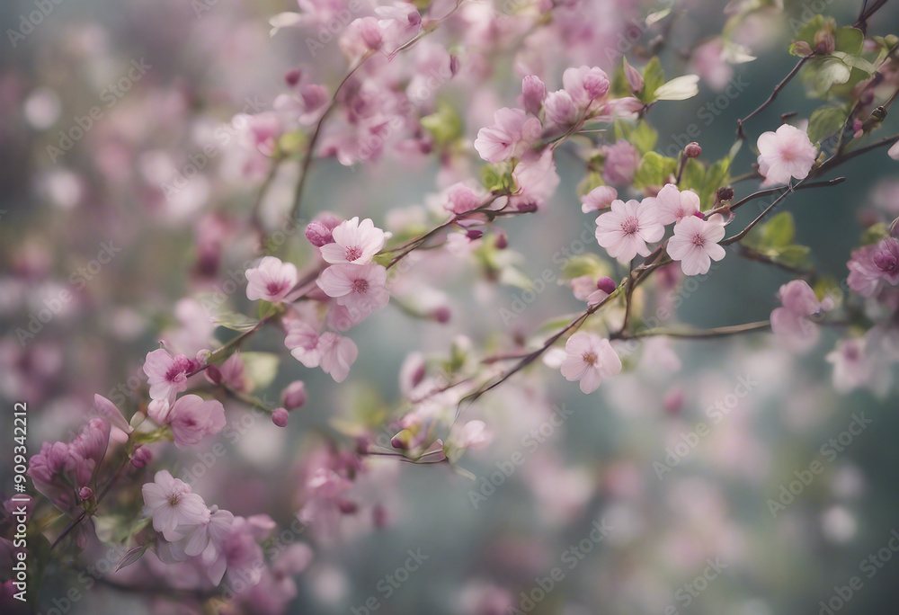 Creeper with spring season flowers isolated on transparent background Creeper with spring season flowers isolated on transparent background