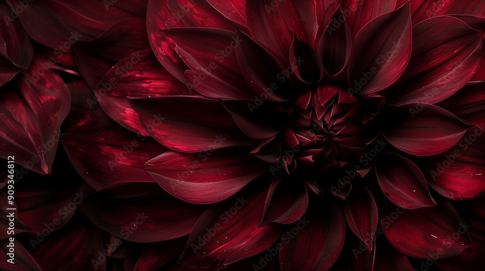 Dahlia flower background. Dark red flower petals Dahlia flower background. Dark red flower petals