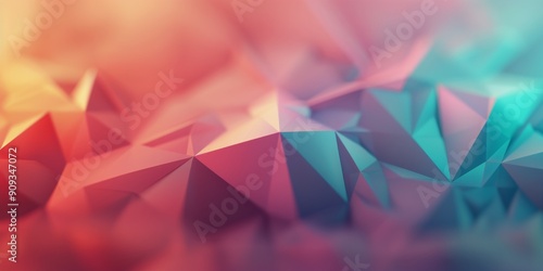 Colorful Geometric Abstract Design With Gradient Effects
