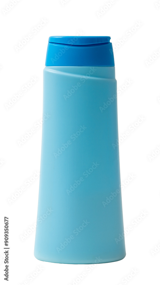 blue plastic bottle, container for shampoo or body cream. isolated white background blue plastic bottle, container for shampoo or body cream. isolated white background
