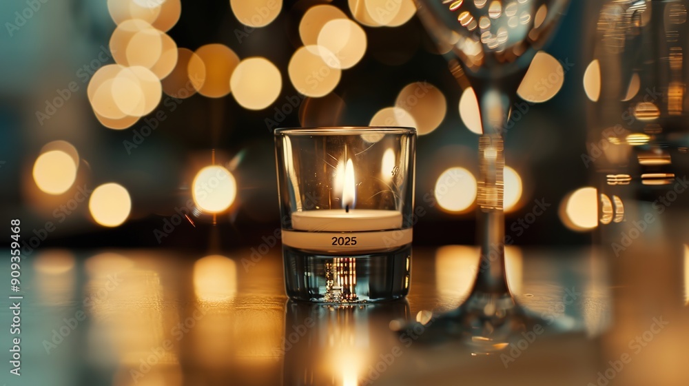 Intimate Candle-lit Dinner Celebrating New Year 2025 in Romantic Setting Intimate Candle-lit Dinner Celebrating New Year 2025 in Romantic Setting
