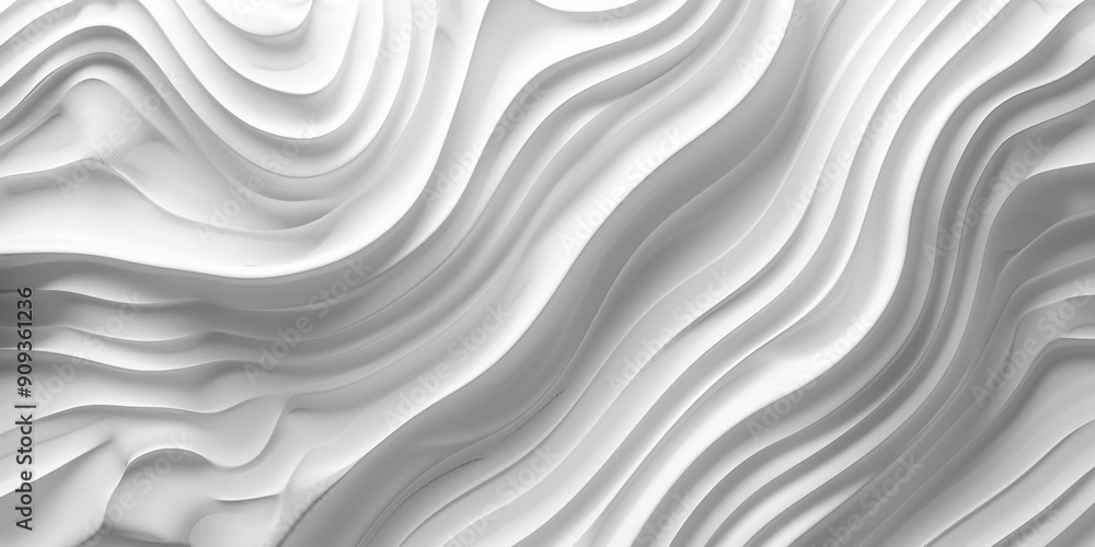 White background with wavy lines, 3D White background with wavy lines, 3D