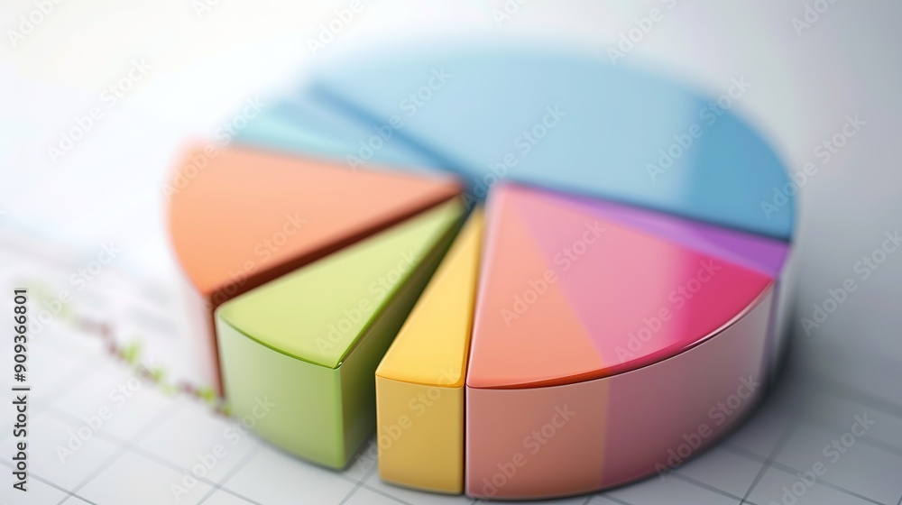 Fototapeta premium Interactive Healthcare Services Pie Chart: Resource Allocation and Health Economics Analysis