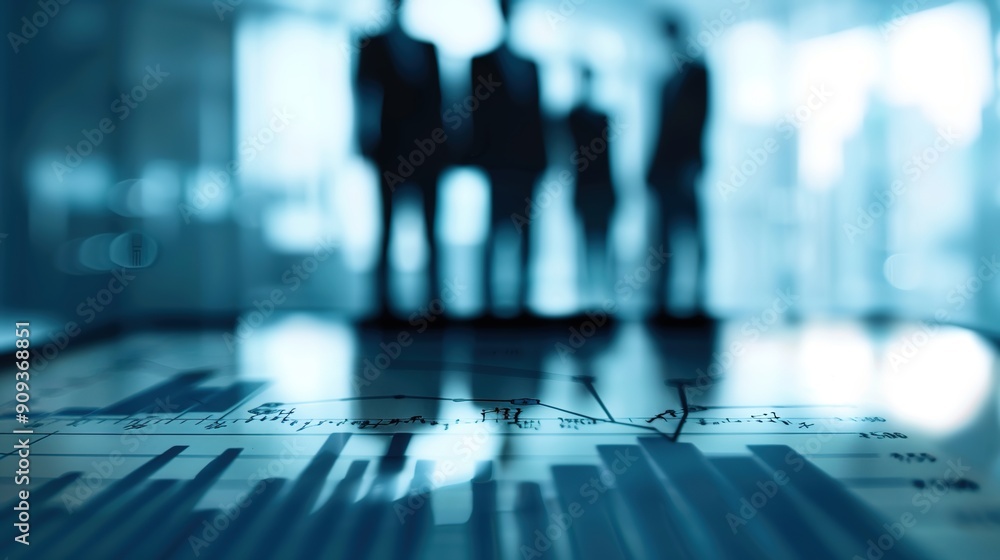 Fototapeta premium Corporate Team Strategizing Global Market Trends and Globalization Analysis