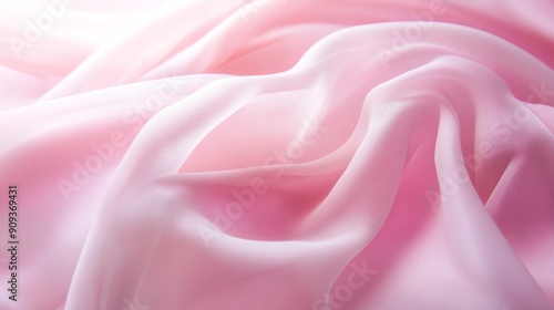 Soft pink silk fabric background, romantic and luxury texture concept