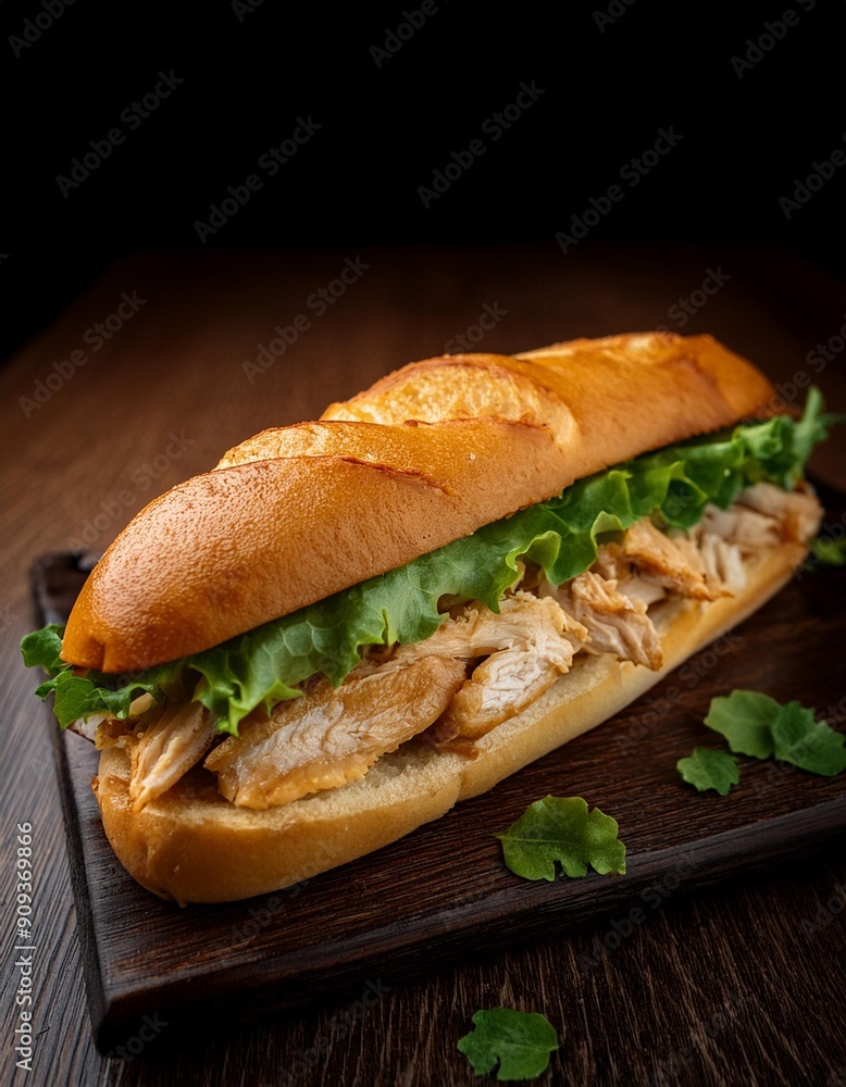 chicken submarine sandwich