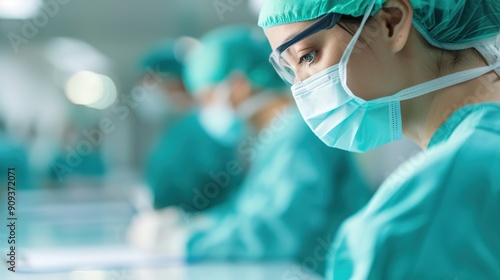 Patient Signing Consent Form Prior to Surgery - Informed Decision Making and Medical Procedure Authorization Concept