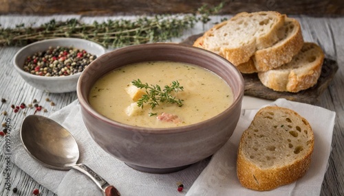 Hearty Sopa de Farigola: Traditional Andorran Thyme Soup with Bread