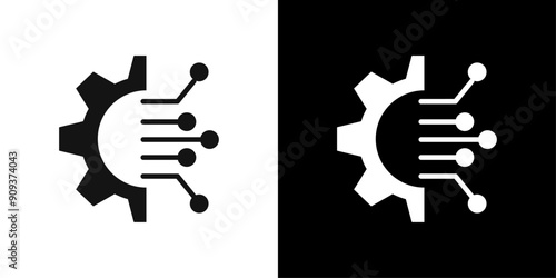 Transform icon flat line symbol set.
