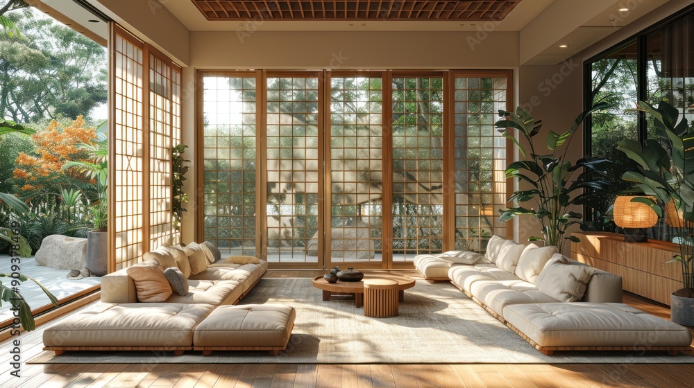 Fototapeta premium Japanese Modern Interior Design
