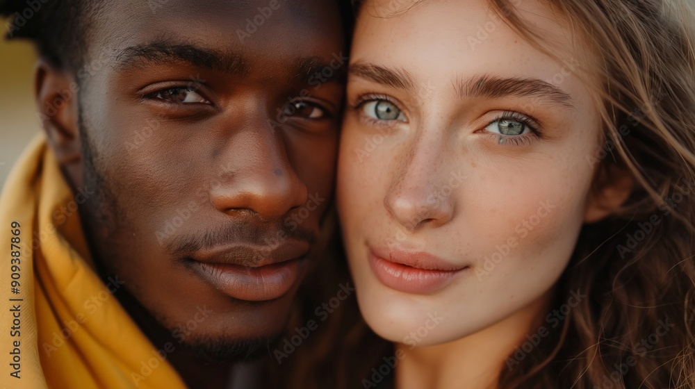 Young mixed race couple in love Young mixed race couple in love