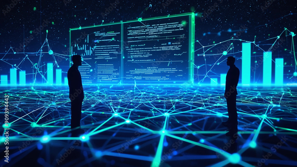 Obraz premium Business technology and communications