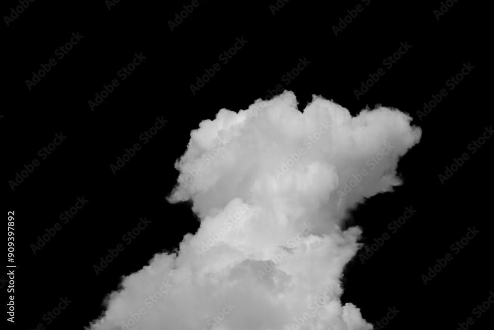 white fluffy clouds isolated on a black background white fluffy clouds isolated on a black background