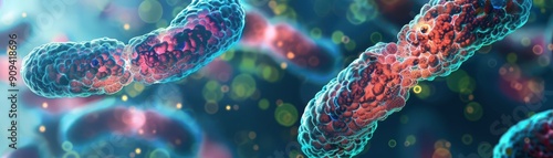 Diploid organisms somatic cells, detailed view, illustrating chromosome pairs, advanced tone, vivid colors, copy space for text, photo